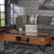 Noella Coffee Table, Walnut & Sandy Black